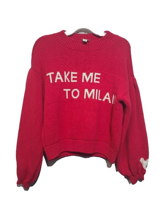 Anthropologie Sweaters - Maeve by Anthropoligie Sweater Take me to Milan Size XS Red NWT Oversized